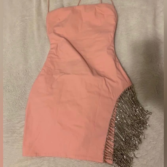 NWT OH POLLY PINK DRESS UK 8 - Picture 4 of 5